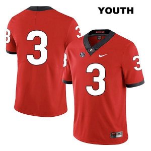 Youth Georgia Bulldogs NCAA #3 Tyson Campbell Nike Stitched Red Legend Authentic No Name College Football Jersey GIF7454EC